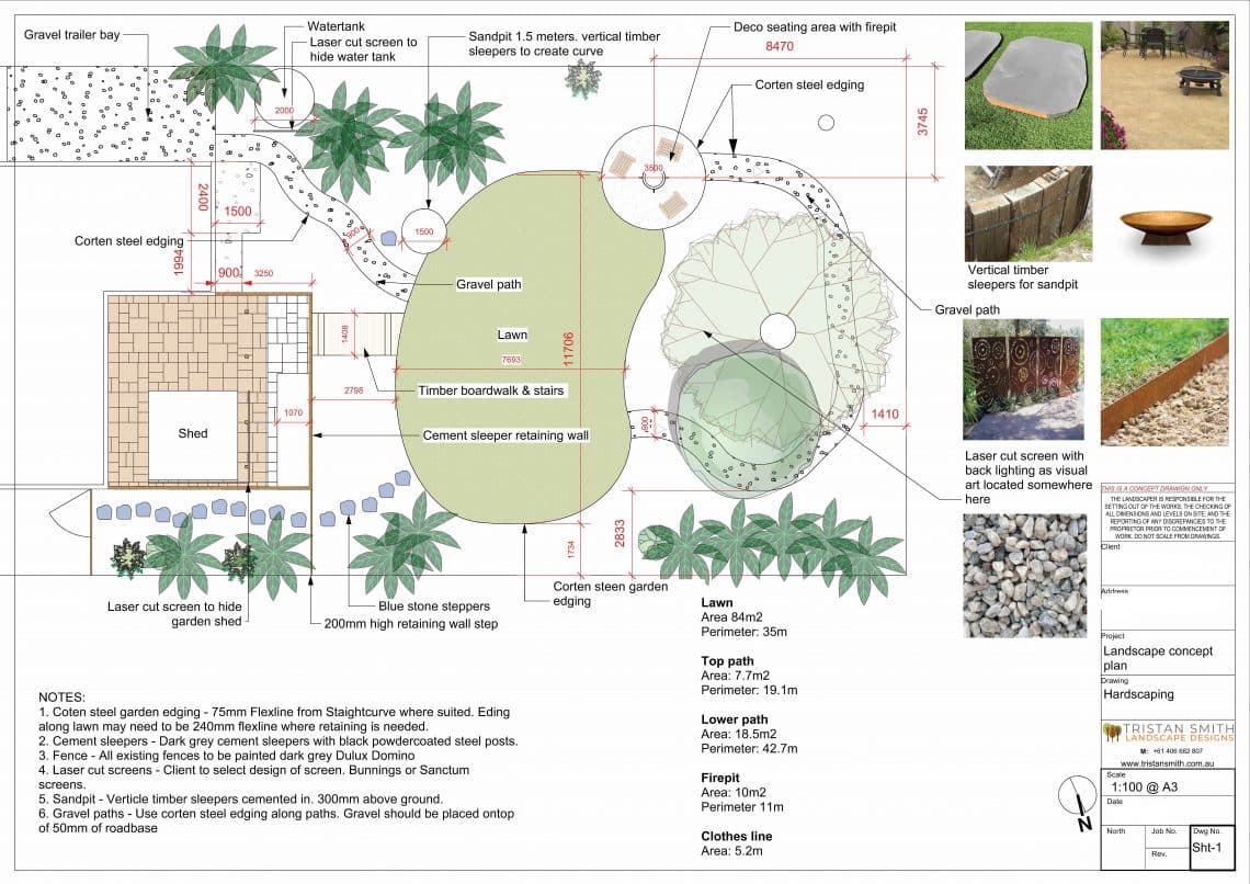 Albany Creek Landscape design project - Tristan Smith Landscape Designs